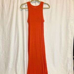 Orange Knit Maxi, Loft